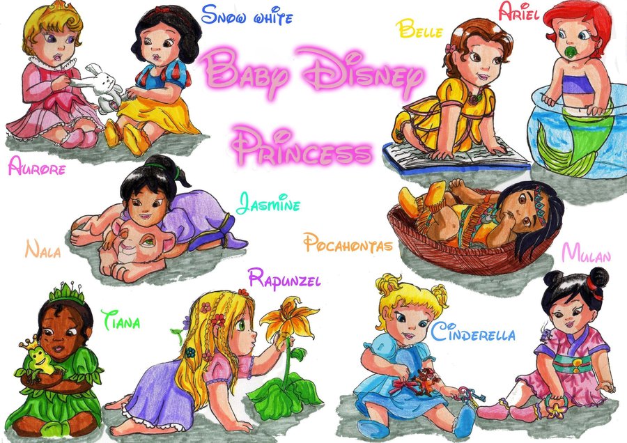 Disney Princess Babies   Little Disney Princesses Fan Art  25063337