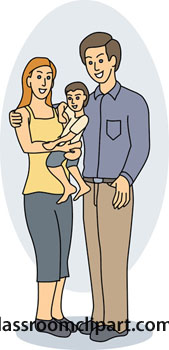 Family   Mother Father Baby 212 07   Classroom Clipart