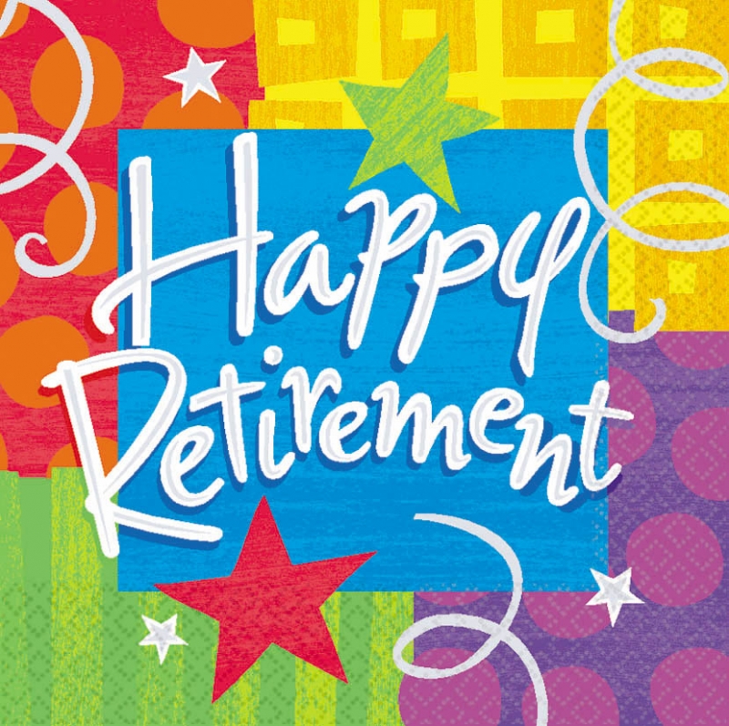 Happy Retirement Lunch Napkin  16ct   Parties 2 Order