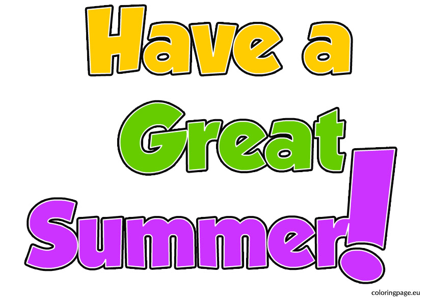 Have A Great Summer Clipart