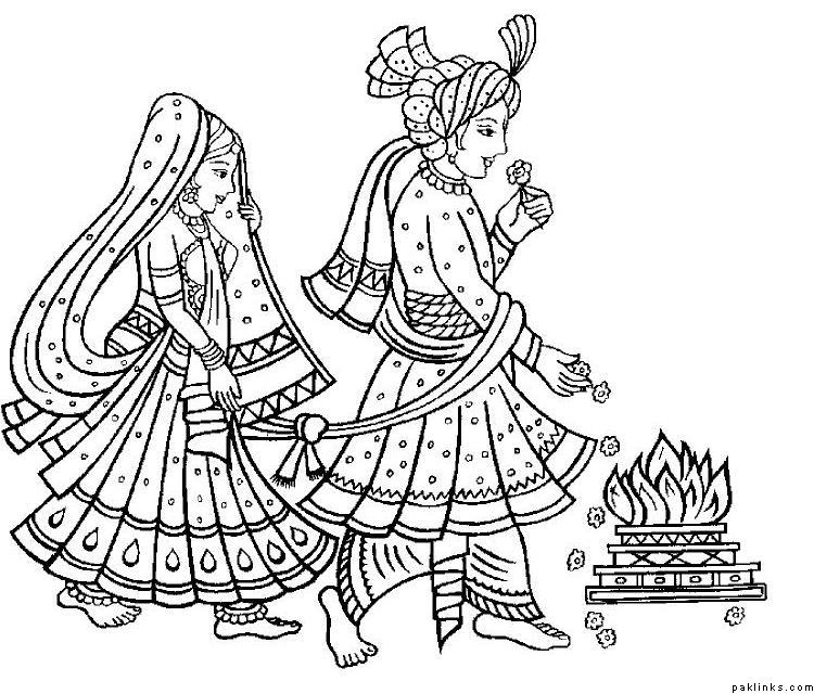 Indian Wedding Clipart Black And White   Reference For Wedding    