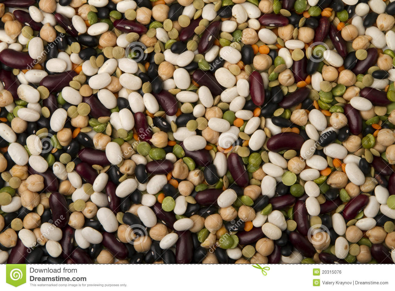 Mixed Dried Beans Royalty Free Stock Image   Image  20315076