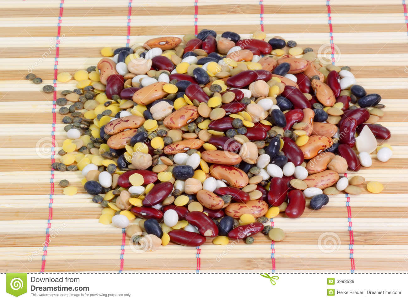 Mixed Dried Beans Royalty Free Stock Image   Image  3993536