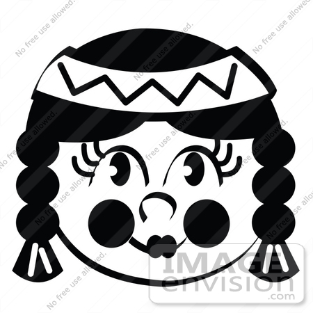 Native American Clipart Black And White