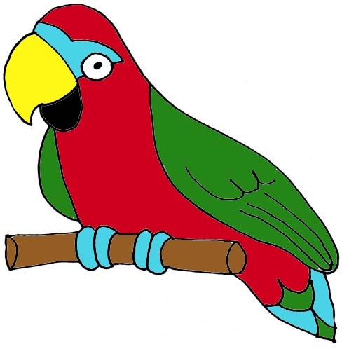 Parrot Clipart Black And White   Clipart Panda   Free Clipart Images