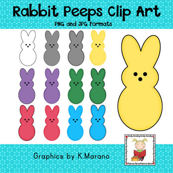 Peeps Bunny Clipart Spring Bunny Peeps Clip Art