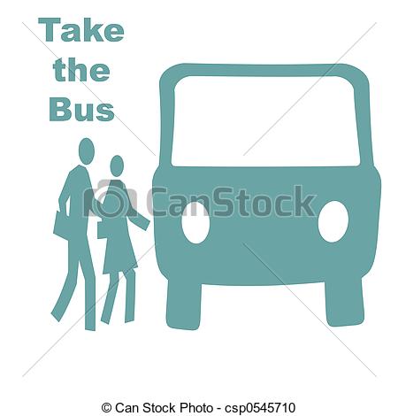 Public Transit Take The Bus Sign Sign Csp0545710   Search Clipart