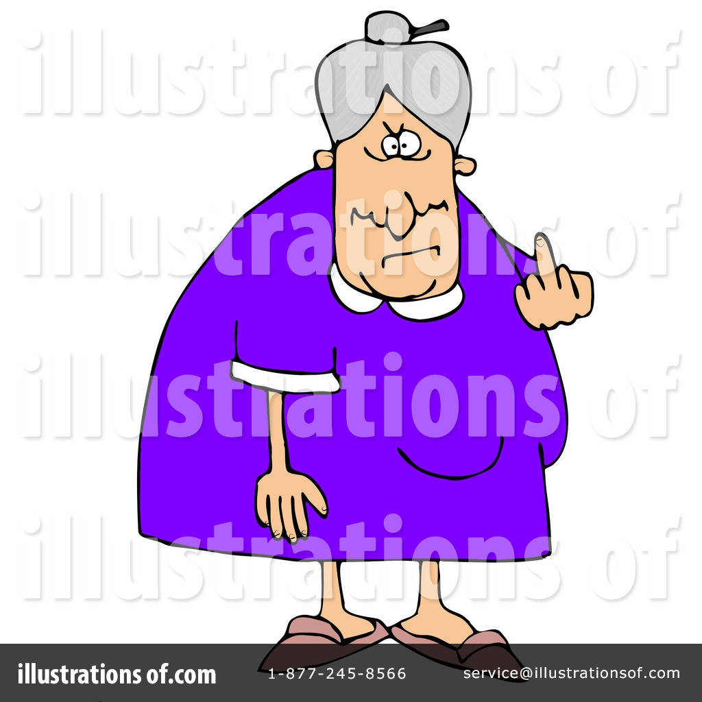 Royalty Free  Rf  Old Lady Clipart Illustration By Dennis Cox   Stock