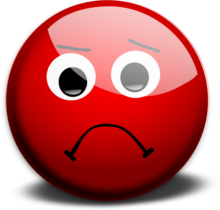 Sad Face By Morkaitehred   Red Sad Face Representing A Unsuccessful