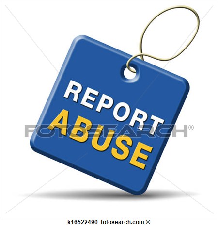 Stock Illustration   Report Abuse Sign  Fotosearch   Search Clipart