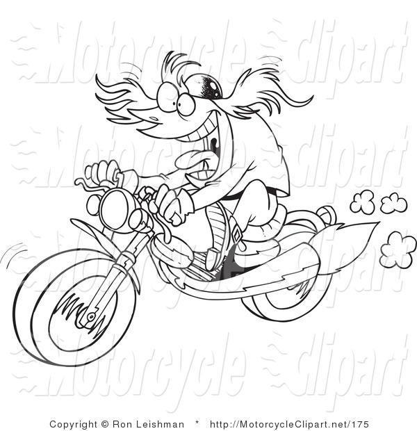 Transportation Clipart Of A Black And White Outline Design Of A