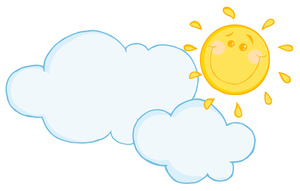 Cartoon Sun And Clouds   Clipart Best