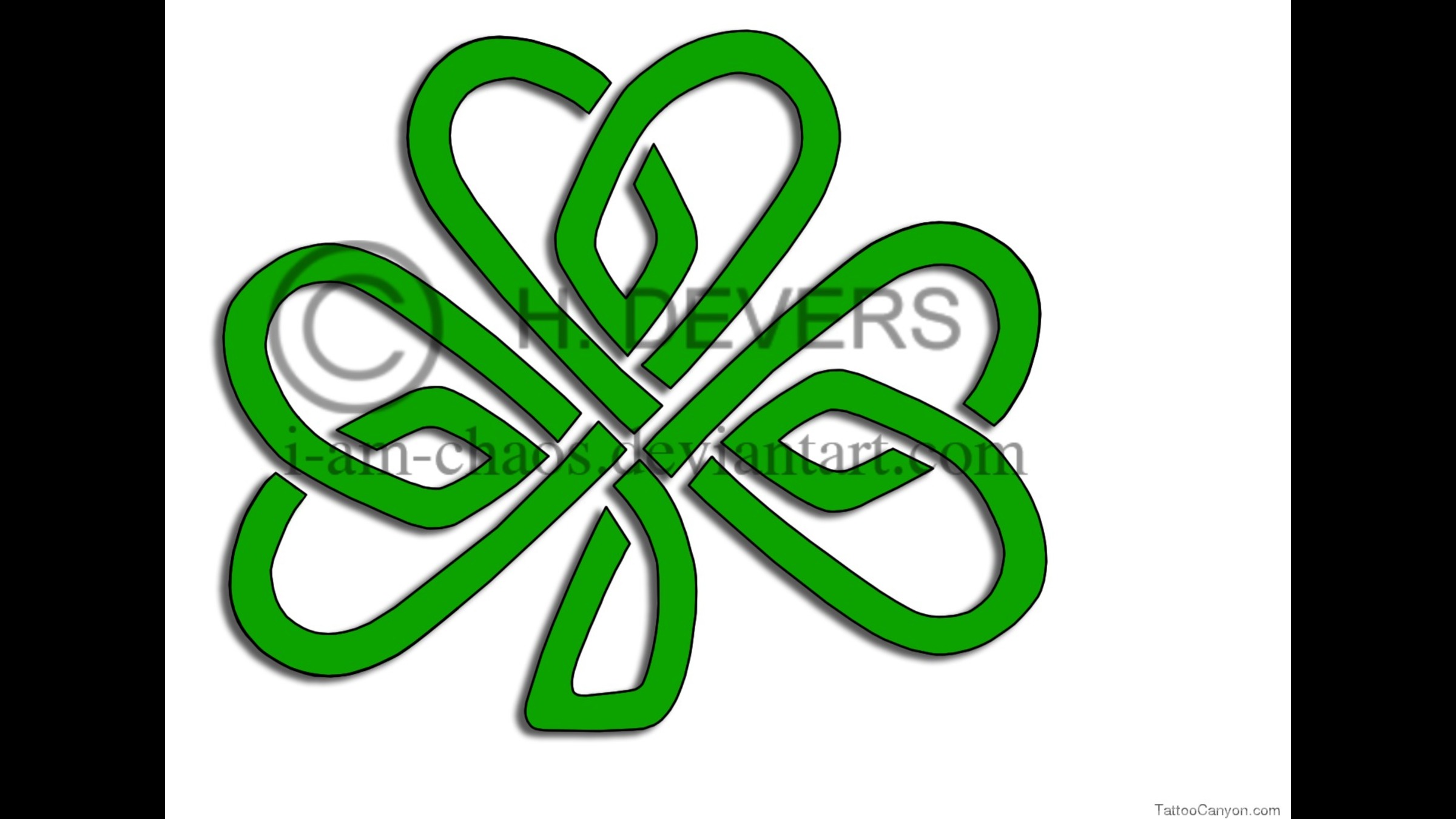 Celtic Knot Shamrock Clipart Celtic Shamrock Tattoo Designs