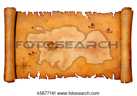 Clipart   Pirate S Treasure Map  Fotosearch   Search Clip Art