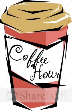 Coffee Hour Warming Cup   Refreshments Word Art
