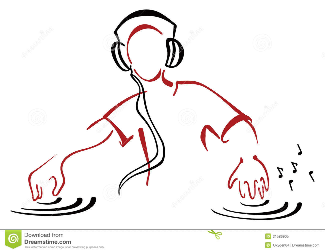 Dj Behind Console Royalty Free Stock Photo   Image  31586905