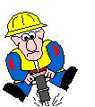 Funny Animated Gif Jack Hammer Operator Hard Hat Construction Worker