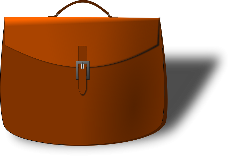 Leather Brief Case Clipart Large Size
