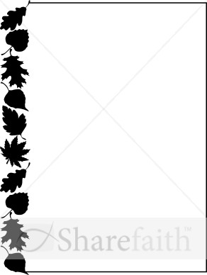 Leaves Black And White Clipart   Harvest Day Clipart