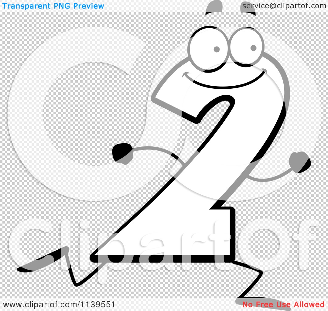 No Running Clipart Black And White Running Number