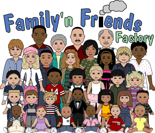 People Graphics   Clipart Family  N Friends Factory Teen Girls Edition