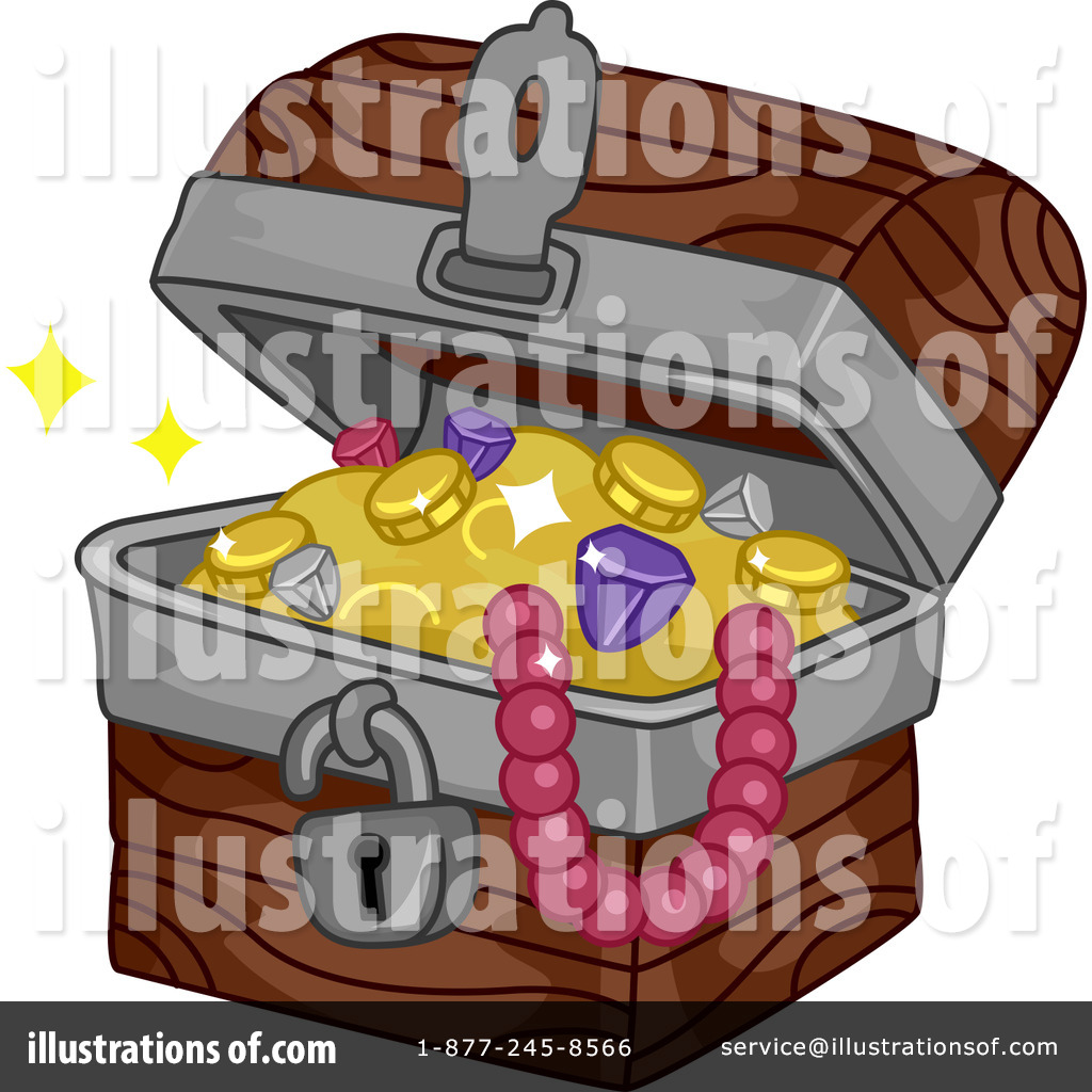 Royalty Free  Rf  Treasure Chest Clipart Illustration  1101839 By Bnp