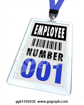 Stock Illustration   A Badge And Lanyard With Employee Identification