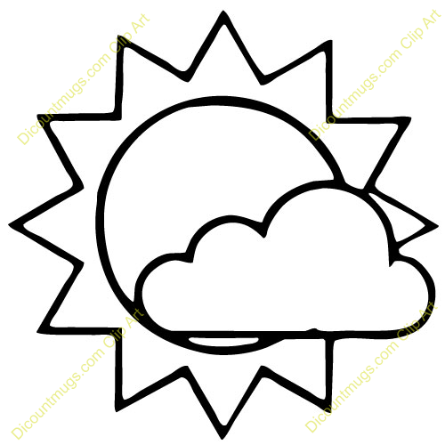 Sun And Clouds Clipart 10290 Jpg