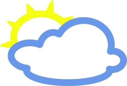 Sun And Clouds Clipart Clipart Info