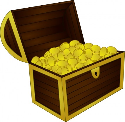 Treasure Chest Free Vector In Open Office Drawing Svg    Svg   Format