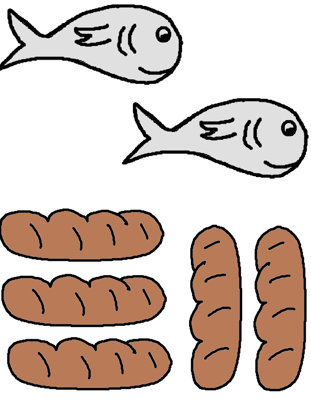 10 Loaves And Fishes Colouring Free Cliparts That You Can Download To    