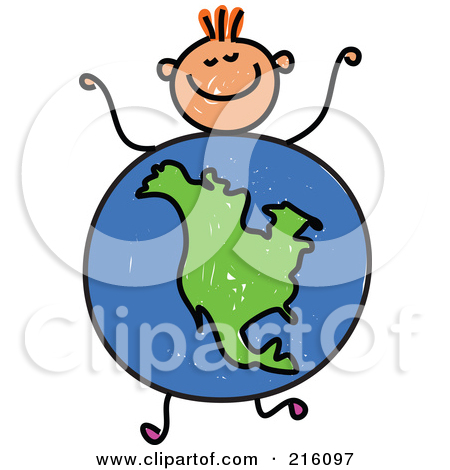 216097 Royalty Free Rf Clipart Illustration Of A Childs Sketch Of A