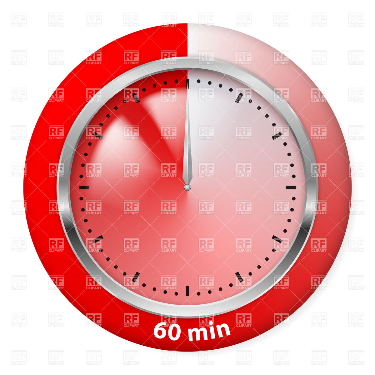 60 Minutes Red Timer Icon Icons And Emblems Download Royalty Free