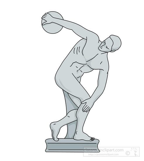 Ancient Greece Olympics Discus Thrower