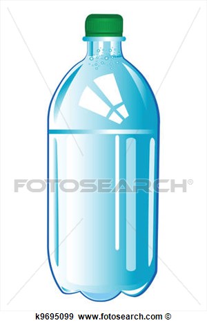 Clip Art   Plastic Bottle With Water  Fotosearch   Search Clipart    