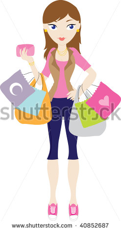 Cute Shopping Bag Clipart Clip Art Illustration Of A