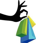 Cute Shopping Bag Clipart Hand With Shopping Bag