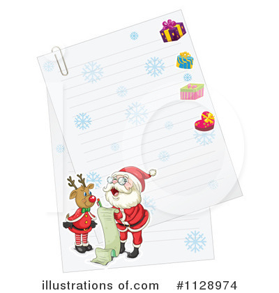 Free Christmas Letter Border Clip Art From The Desk Of Santa Claus    