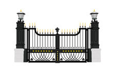 Front Gate Of The White House Usa President Home  Royalty Free Stock    