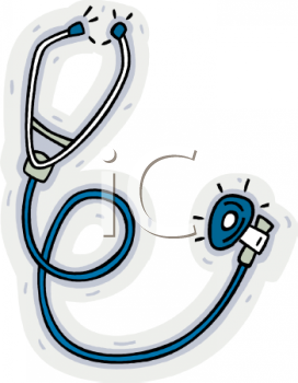 Medical Supplies Stethoscope   Royalty Free Clip Art Image