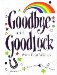 Personalised Braille Goodbye And Good Luck