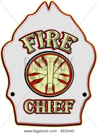 Picture Or Photo Of A Classic Fire Chief Parade Helmet Shield