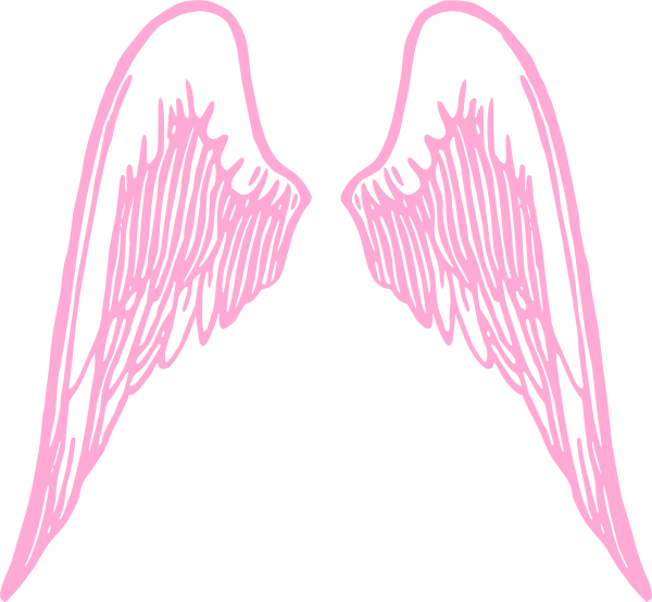 Pink Angelwings Clip Art At Clker Com   Vector Clip Art Online