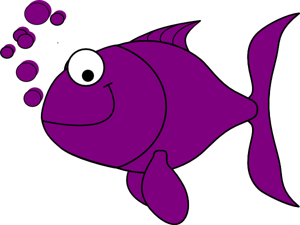 Purple Fish Clip Art At Clker Com   Vector Clip Art Online Royalty    