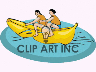 Royalty Free Banana Boat Ride Clipart Image Picture Art   139903