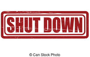 Shut Down   Rubber Stamp With Text Shut Down Inside Vector