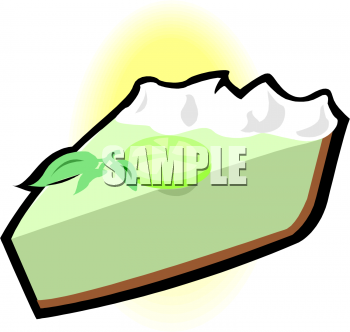 Slice Of Key Lime Pie Clipart Image   Foodclipart Com