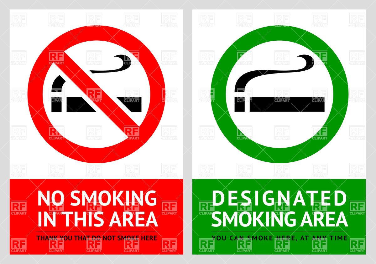 Smoking Area Label 17934 Download Royalty Free Vector Clipart  Eps