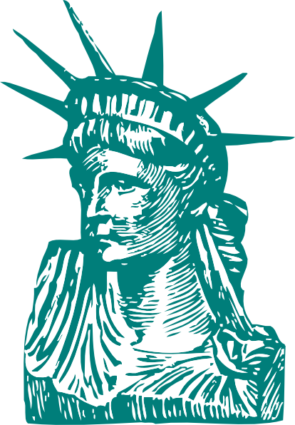 Statue Of Liberty Detail Clip Art At Clker Com   Vector Clip Art