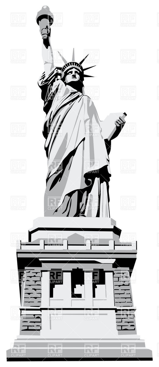 Statue Of Liberty Download Royalty Free Vector Clipart  Eps
